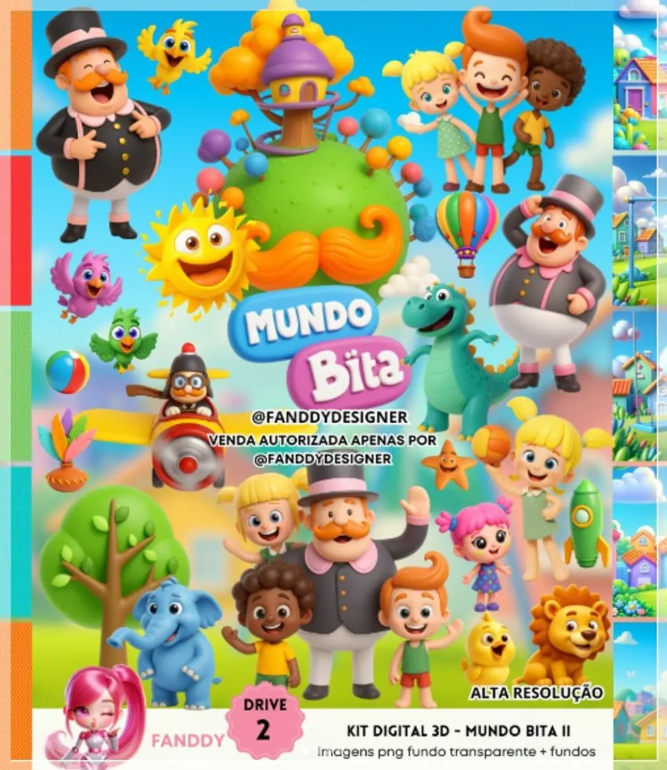 Kit Digital Mundo Bita 3d 234 1