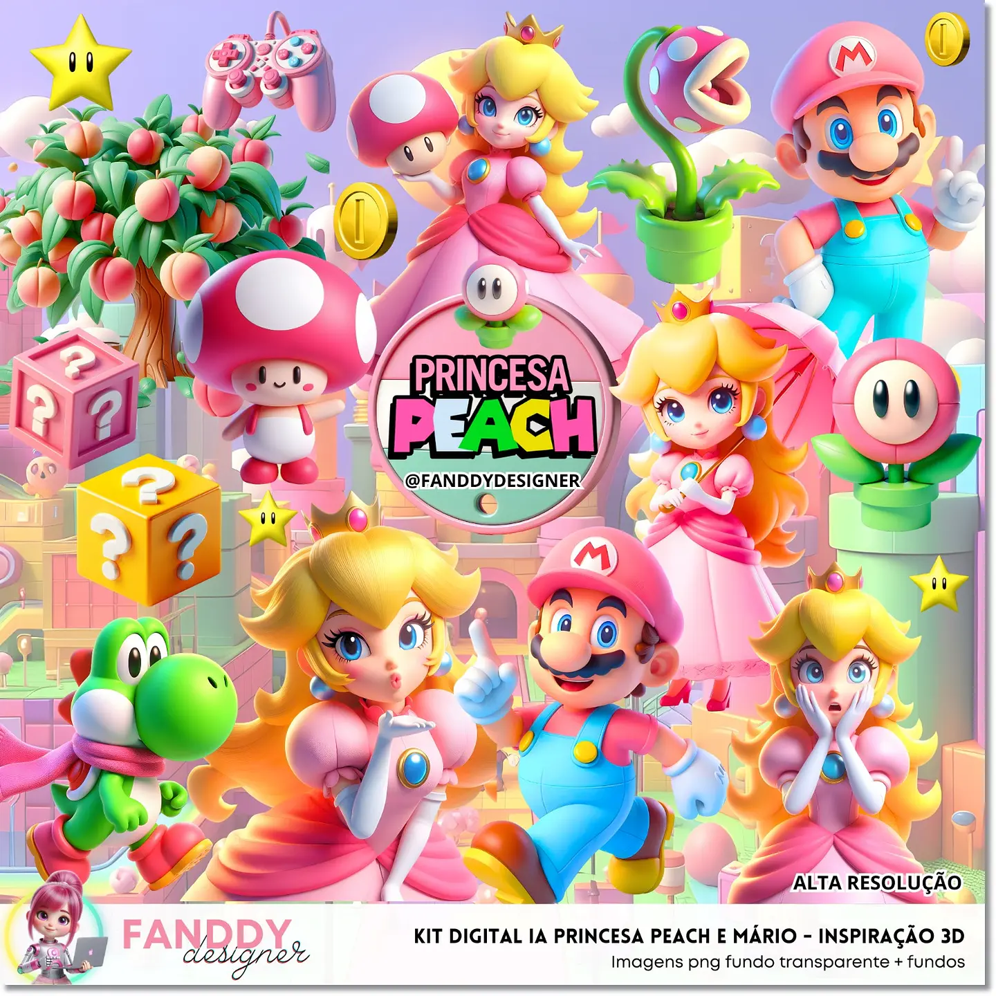 Kit Digital Princesa Peach 276 1
