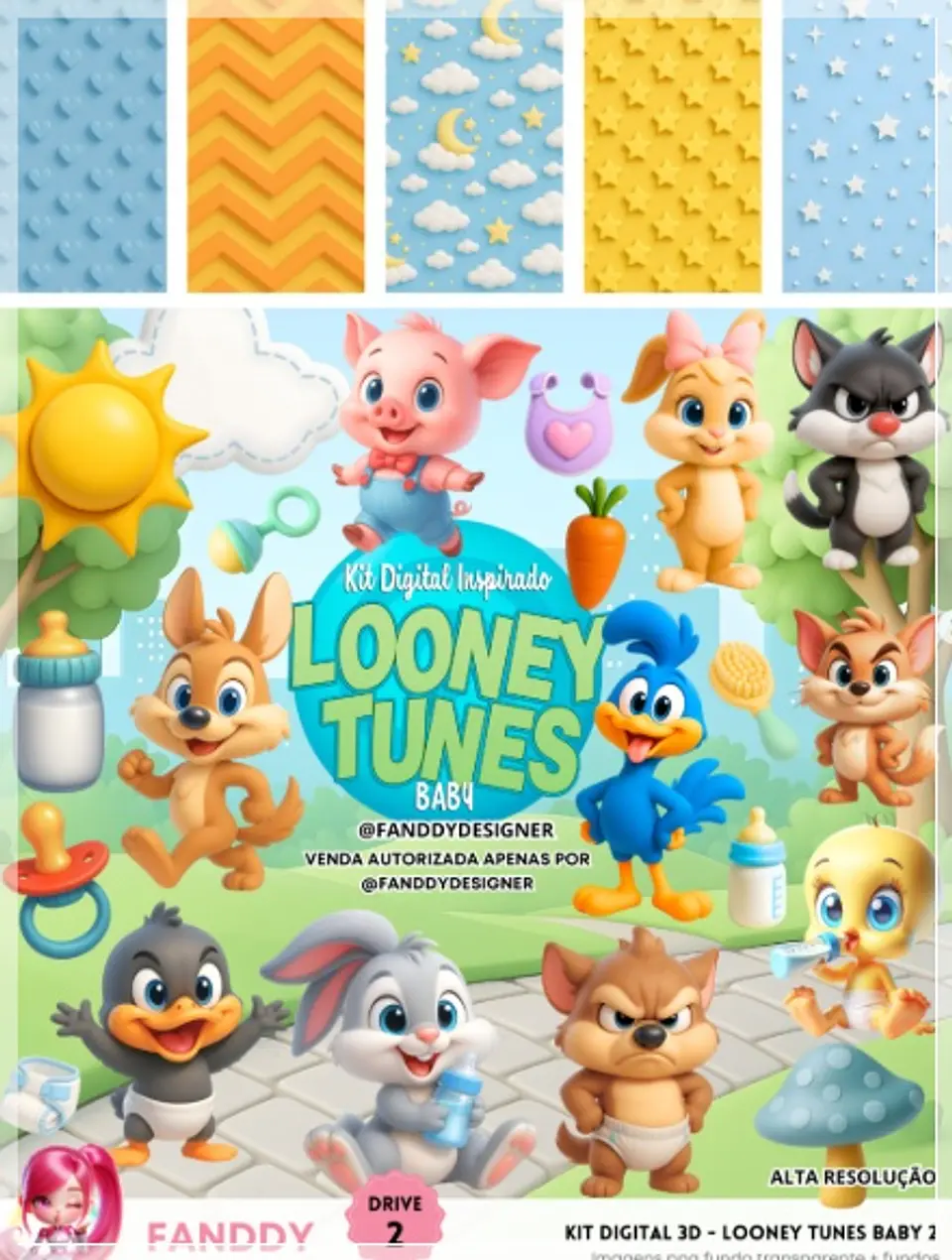 Kit Digital Looney Tunes Baby 194 1