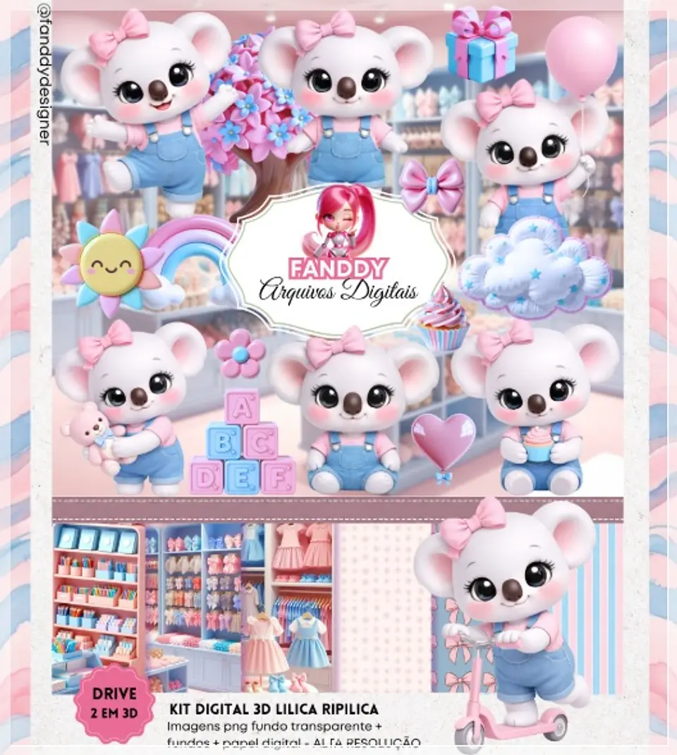 Kit Digital Lilica Ripilica 3d Dga 186 1