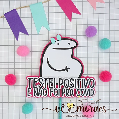 Arquivo de Corte Topo de Bolo Flork Gravidez Gestante 1