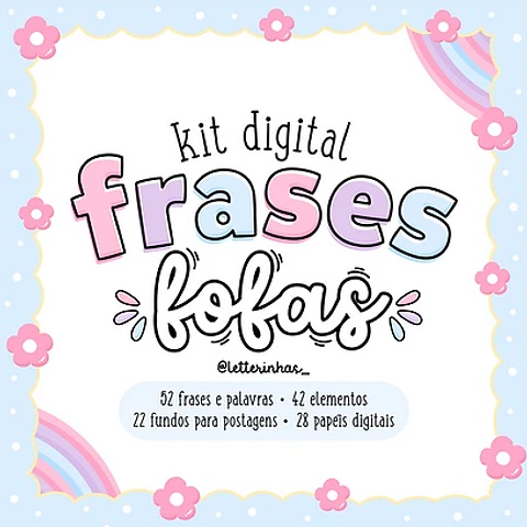 Kit Digital Frases Fofas 11