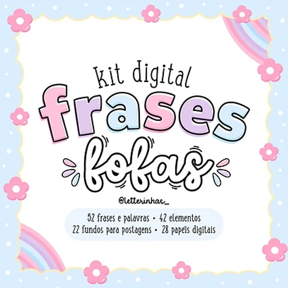 Kit Digital Frases Fofas 11 1