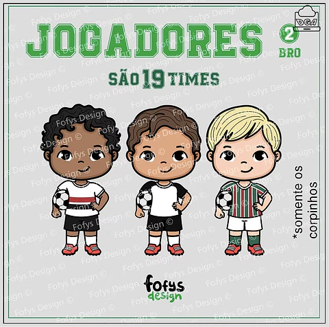 Kit Digital Jogadores 2 Bro Bola No Braço 81