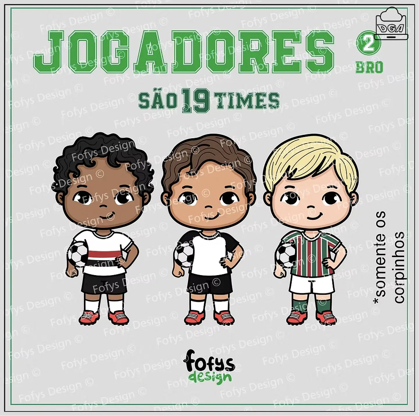 Kit Digital Jogadores 2 Bro Bola No Braço 81 1