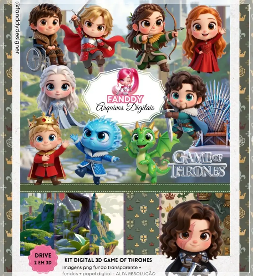 Kit Digital Game Of Thrones 3d 154 1