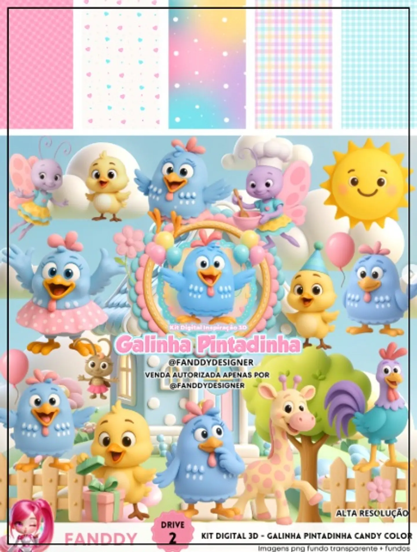 Kit Digital Galinha Pintadinha Candy 153 1