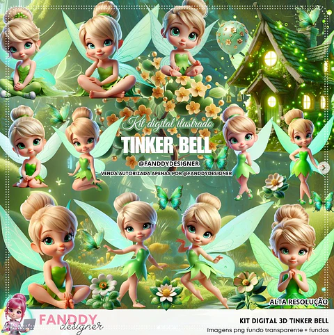 Kit Digital Tinker Bell 3d 314