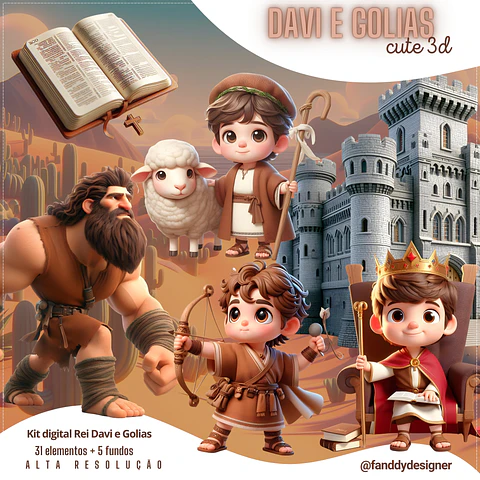 Kit Digital Rei Davi 285