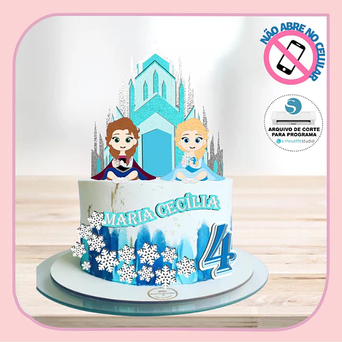 Arquivo de Corte Topo de Bolo Frozen 52