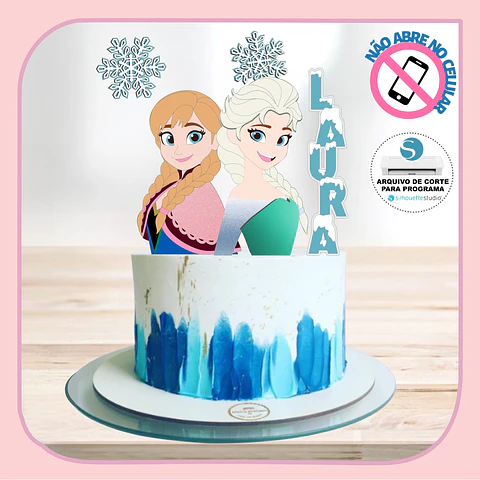Arquivo de Corte Topo de Bolo Frozen 51