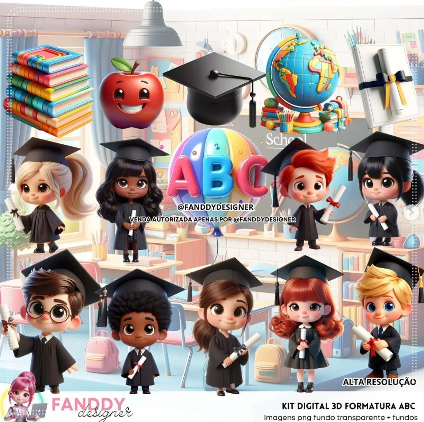 Kit Digital Formatura Abc 141 1