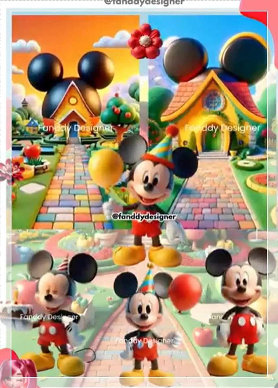 Kit Digital Animado Mickey Tradicional 18 1