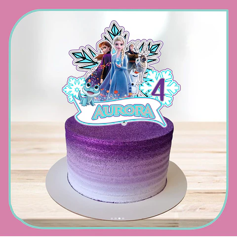 Arquivo de Corte Topo de Bolo Frozen 49