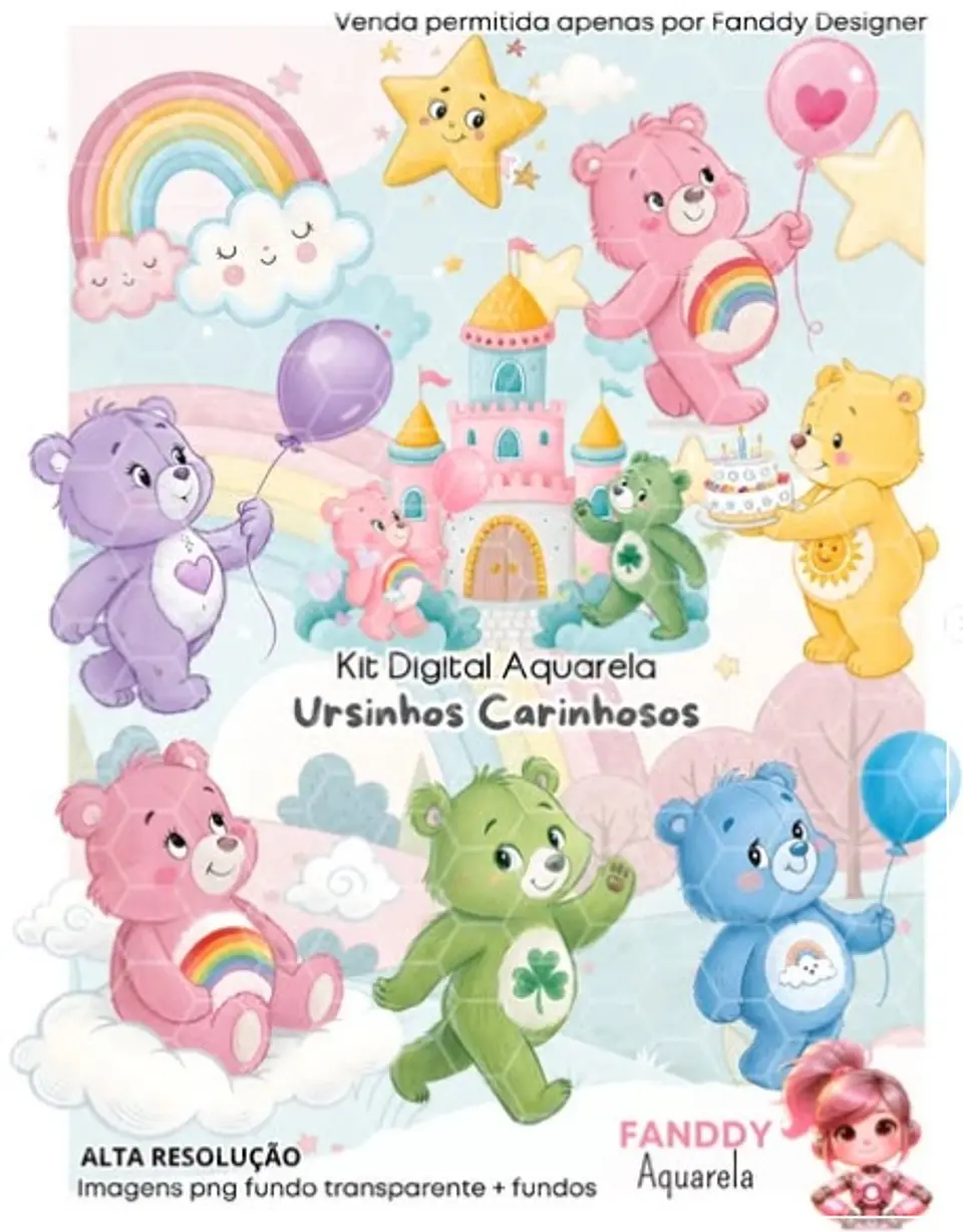 Kit Digital Ursinhos Carinhosos 338 1