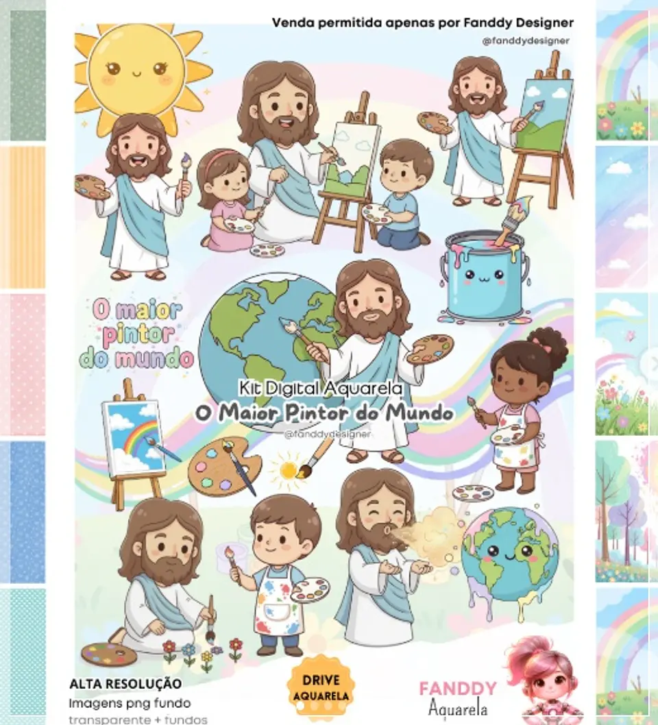 Kit Digital O Maior Pintor do Mundo Aquarela 238 1