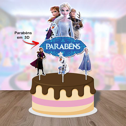 Arquivo de Corte Topo de Bolo Frozen 22