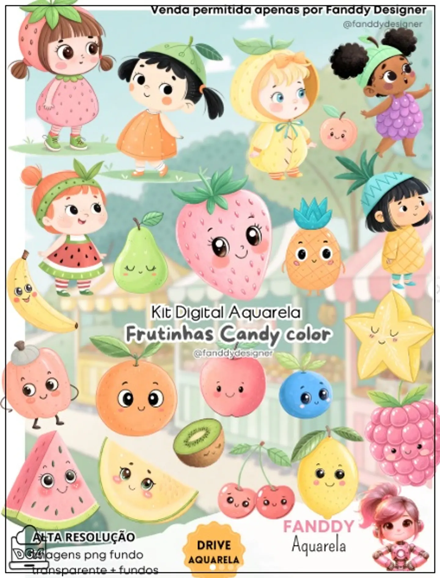 Kit Digital Frutinhas Candy 145 1