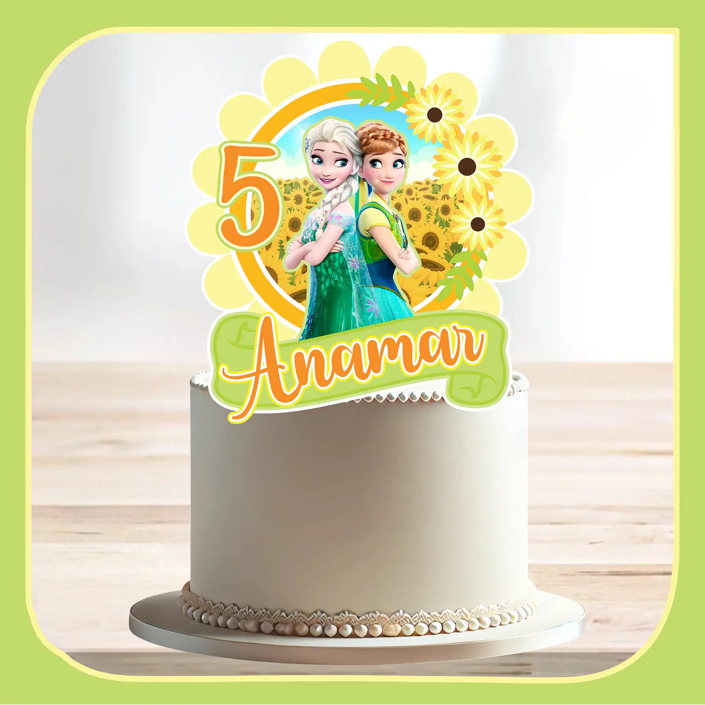 Arquivo de Corte Topo de Bolo Frozen Fever 4 1