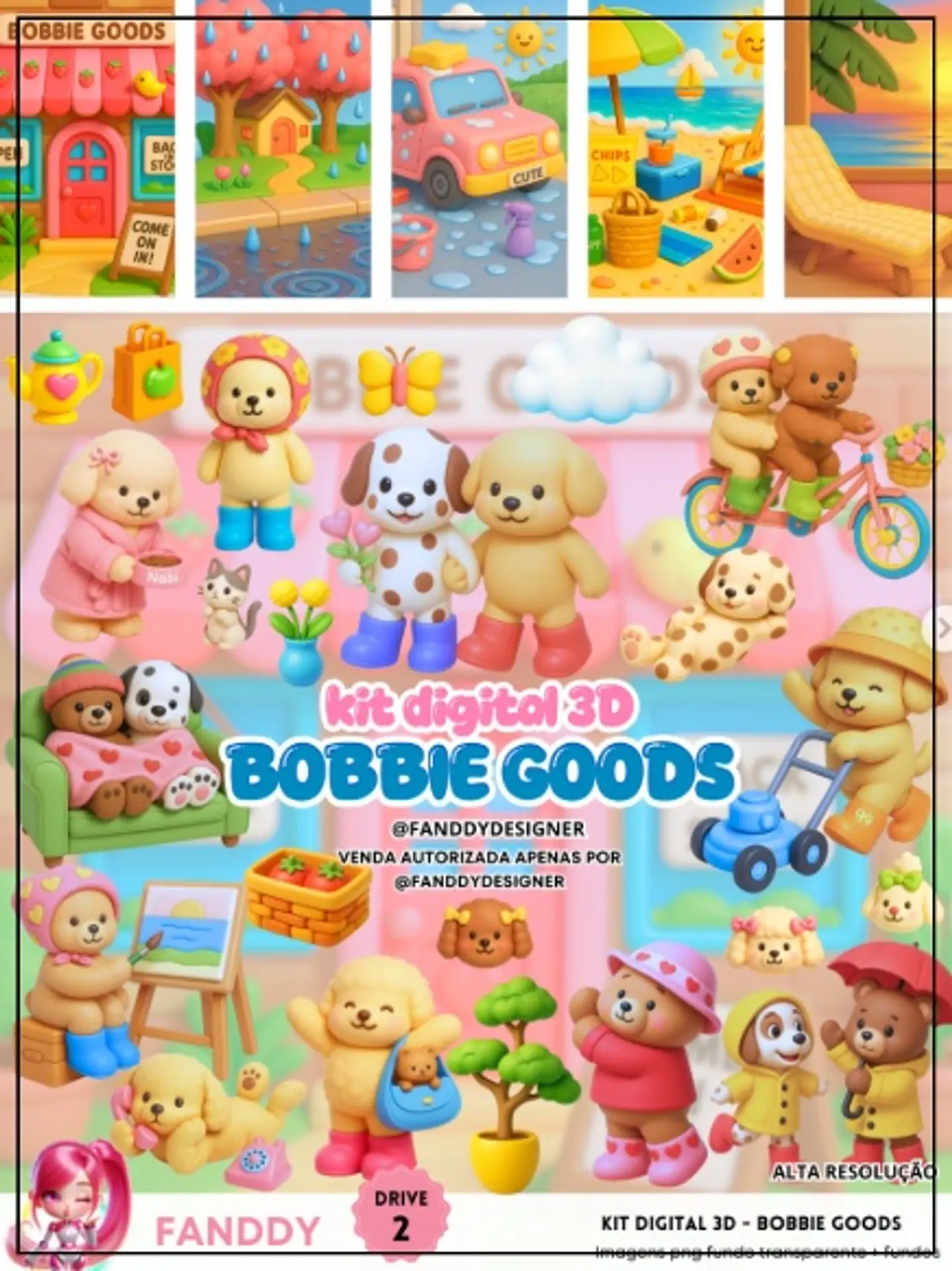 Kit Digital Bobbie Goods 3d 45 1