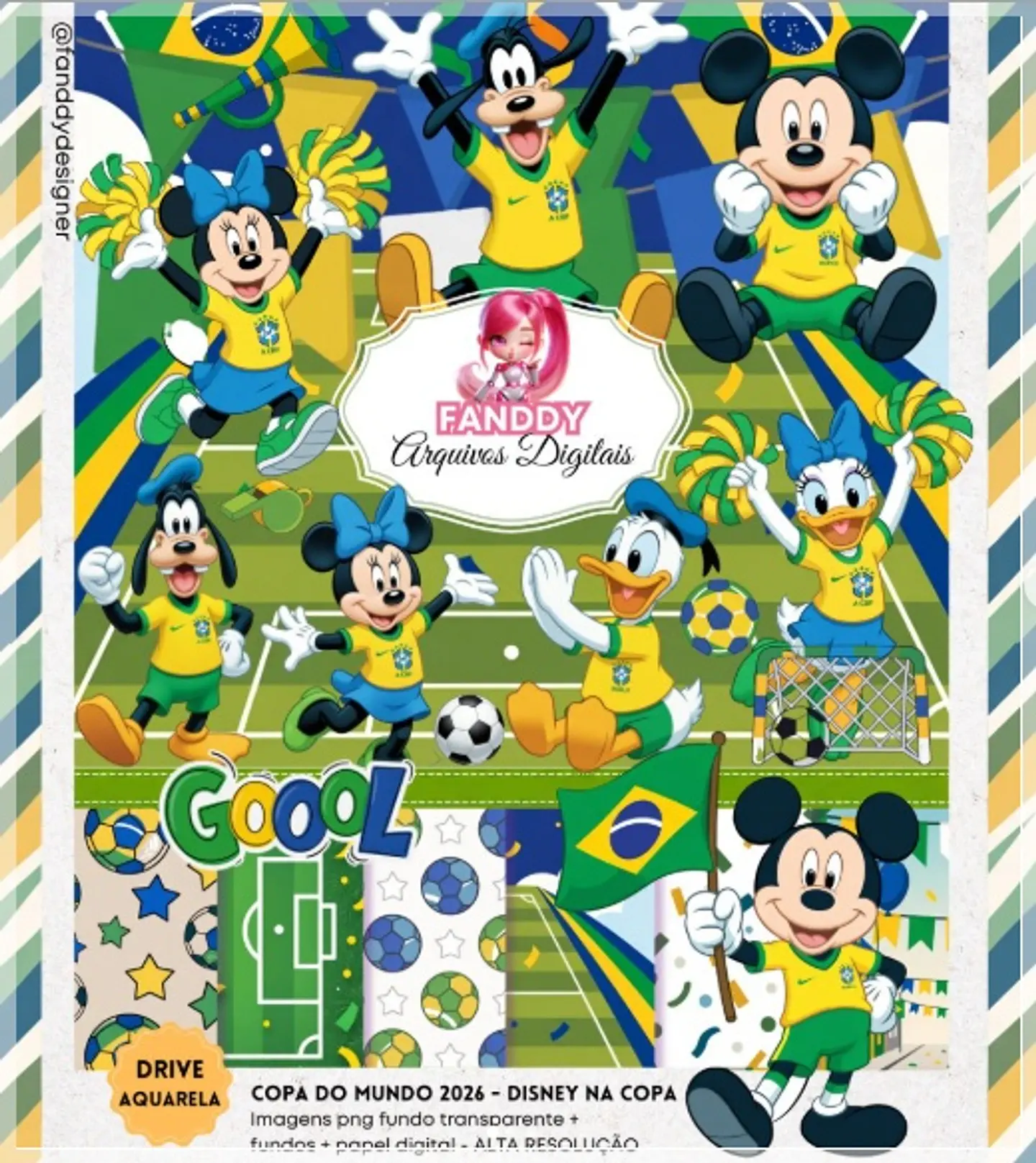Kit Digital Disney Copa do Mundo 110 1