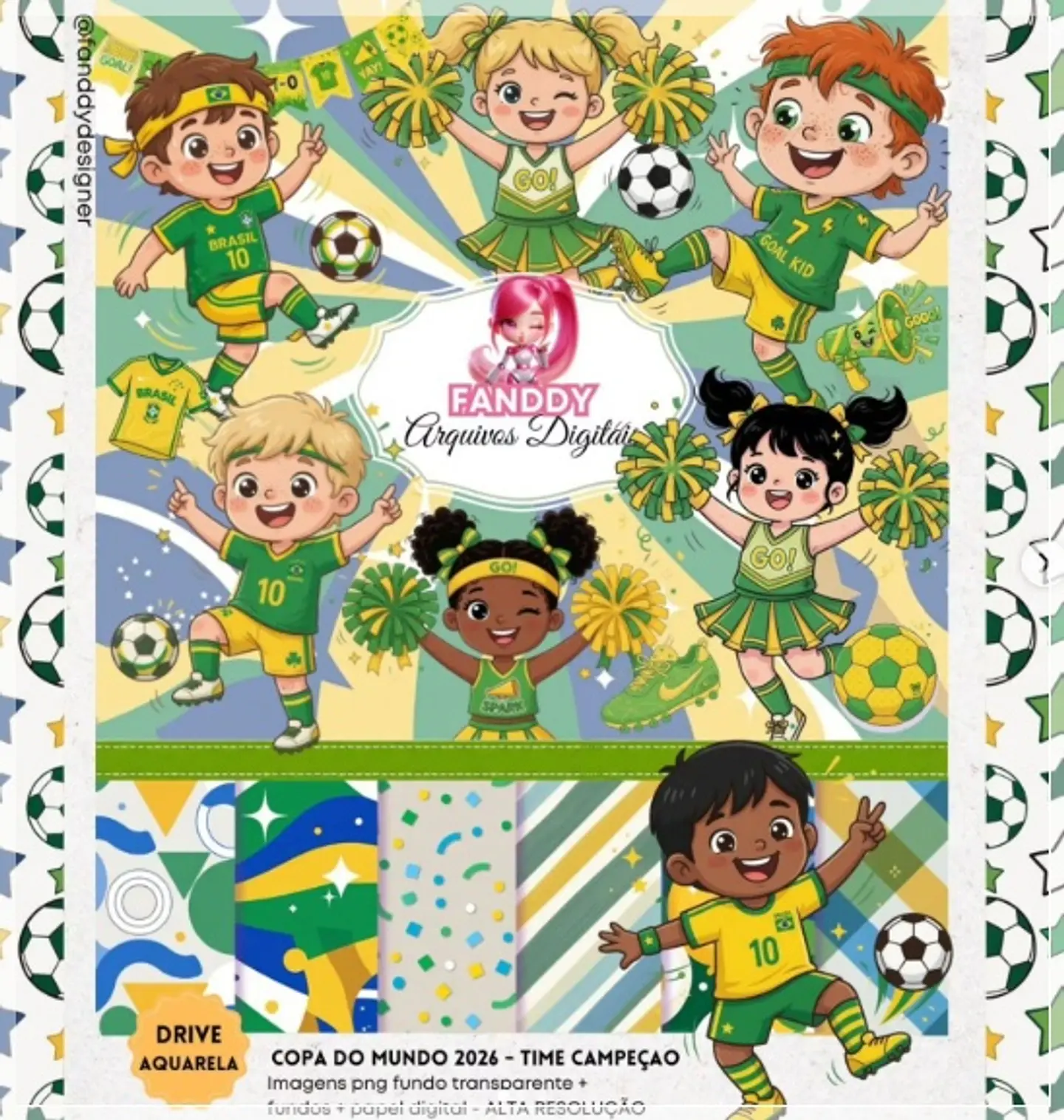 Kit Digital Copa do Mundo Time Campeão 94 1