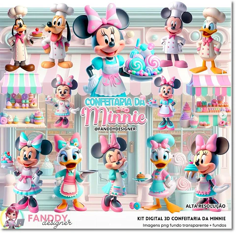 Kit Digital Confeitaria da Minnie 88