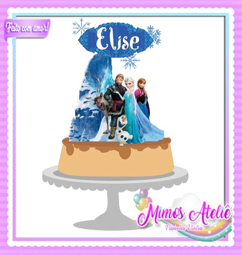 Arquivo de Corte Topo de Bolo Frozen 15
