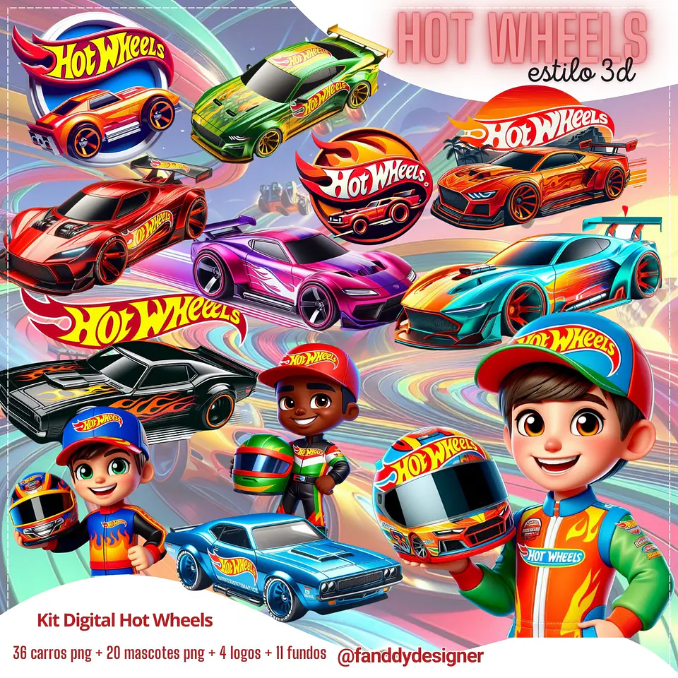 Kit Digital Hot Wheels 168 1