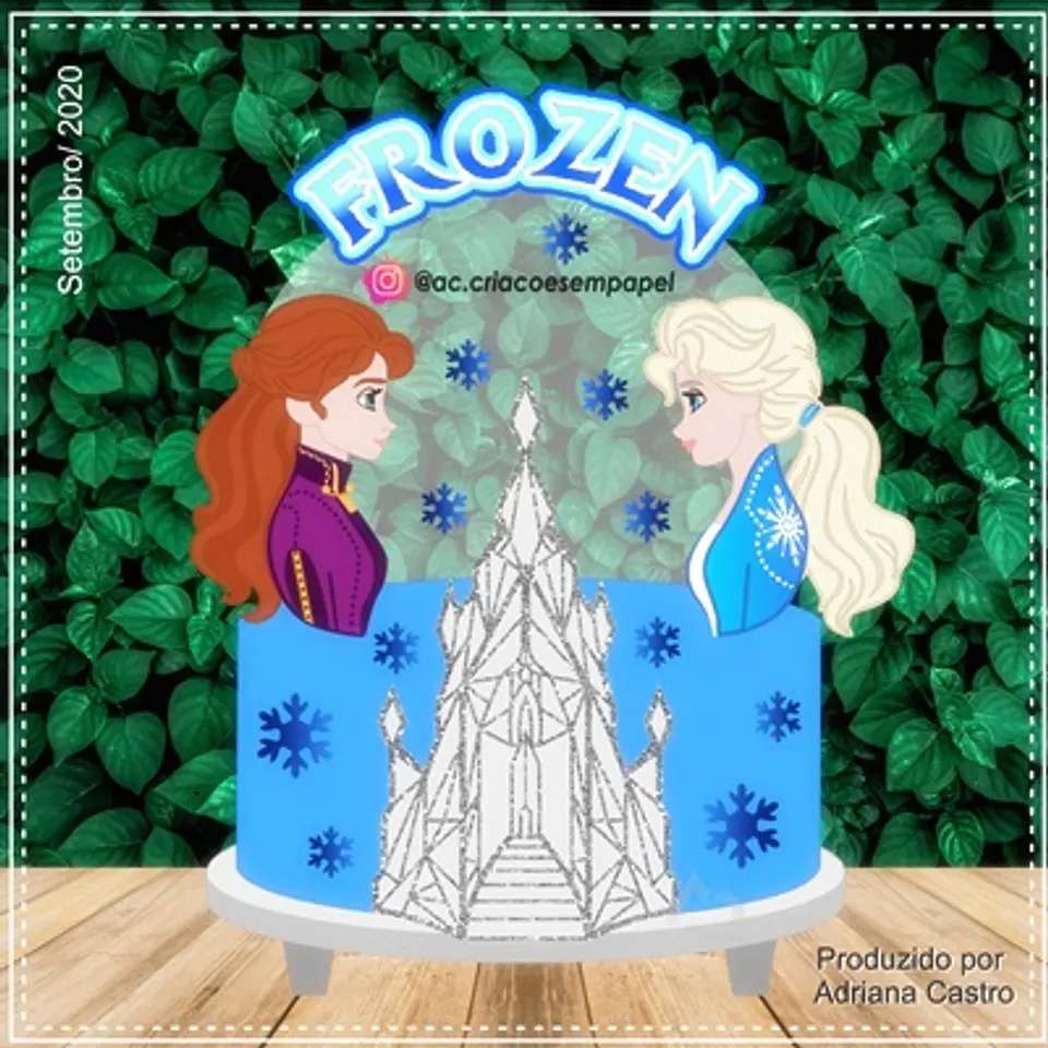 Arquivo de Corte Topo de Bolo Frozen 6 1