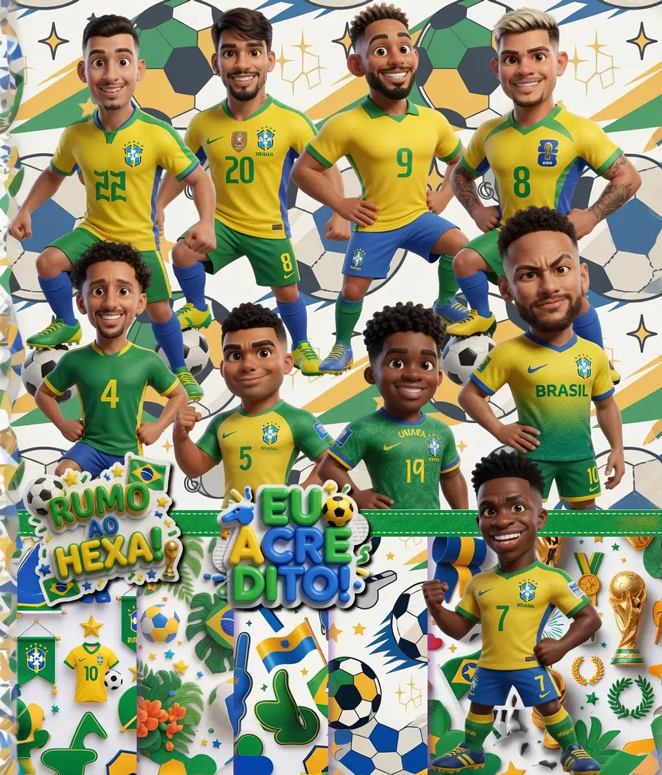 Kit Digital Seleção Brasileira Copa do Mundo 16 1