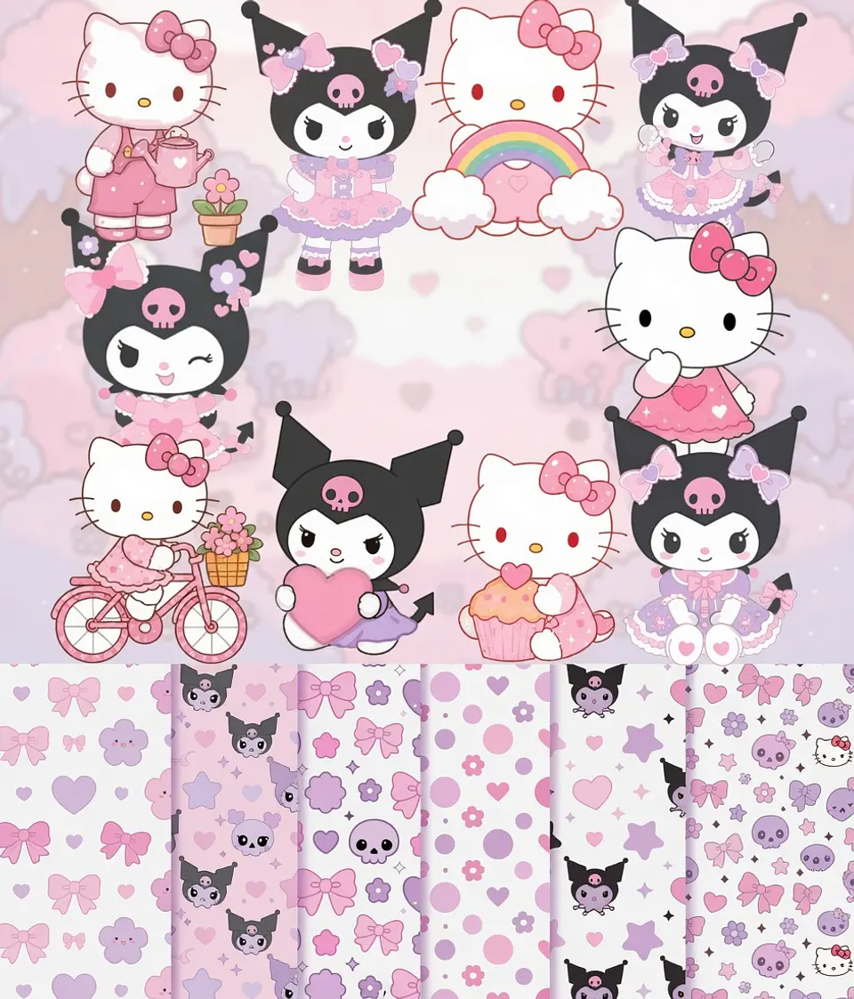 Kit Digital Hello Kitty e Kuromi 14 1