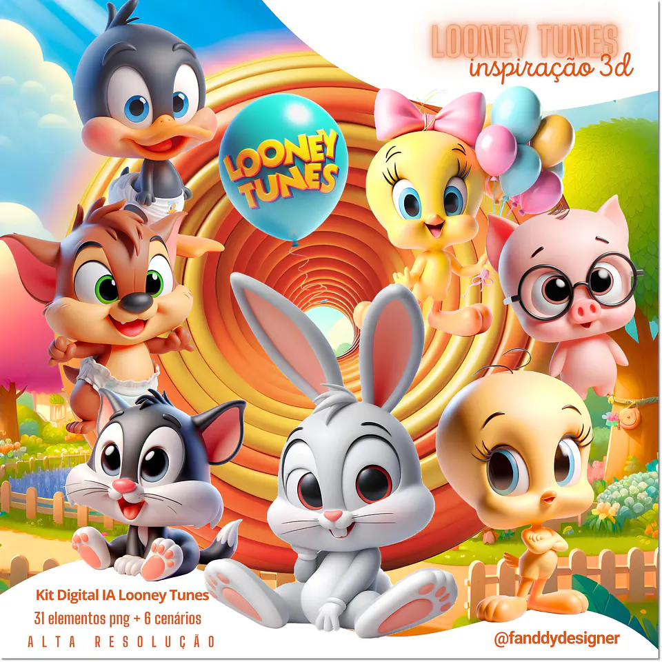 Kit Digital Looney Tunes 193 1