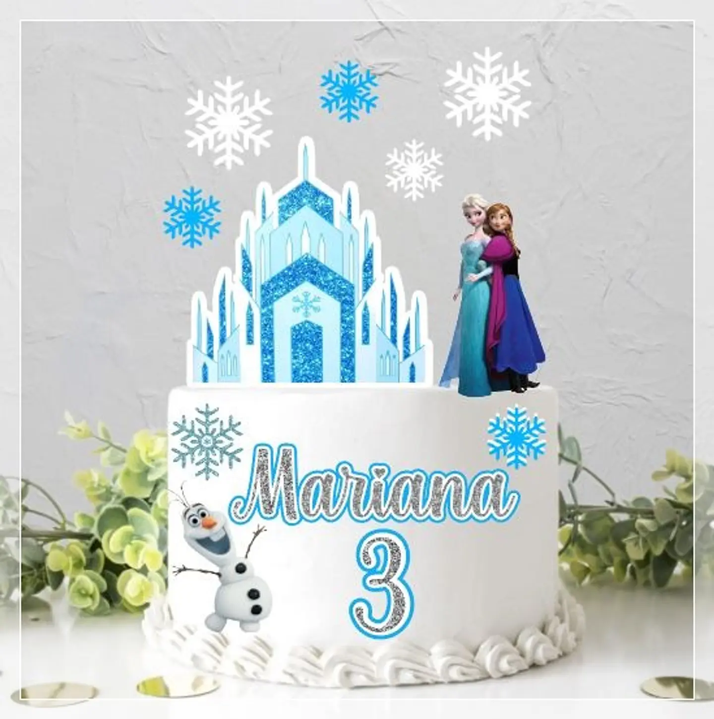 Arquivo de Corte Topo de Bolo Frozen 8 1