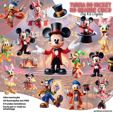 Kit Digital Turma do Mickey No Circo 101