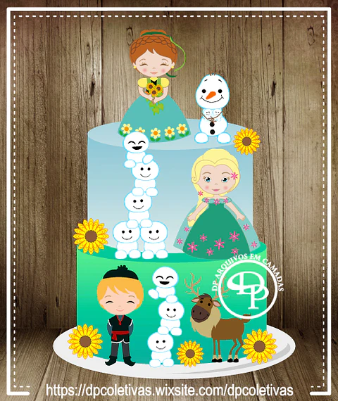 Arquivo de Corte Topo de Bolo Frozen Fever 2