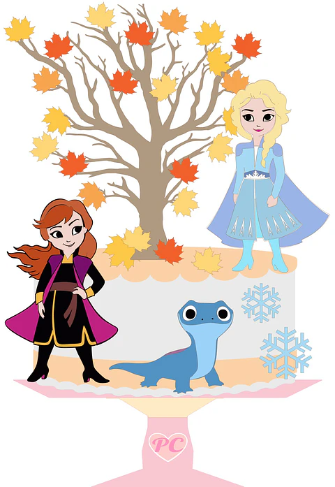 Arquivo de Corte Topo de Bolo Frozen 25