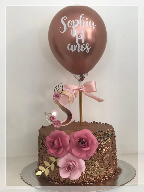 Arquivo de Corte Topo de Bolo Flores Floral 24
