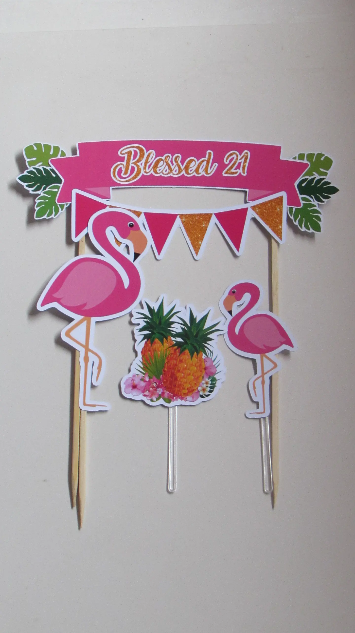Arquivo de Corte Topo de Bolo Flamingo Tropical 11 1
