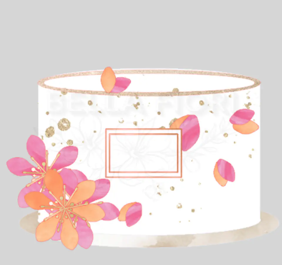 Arquivo de Corte Topo de Bolo Flores Floral 1 1