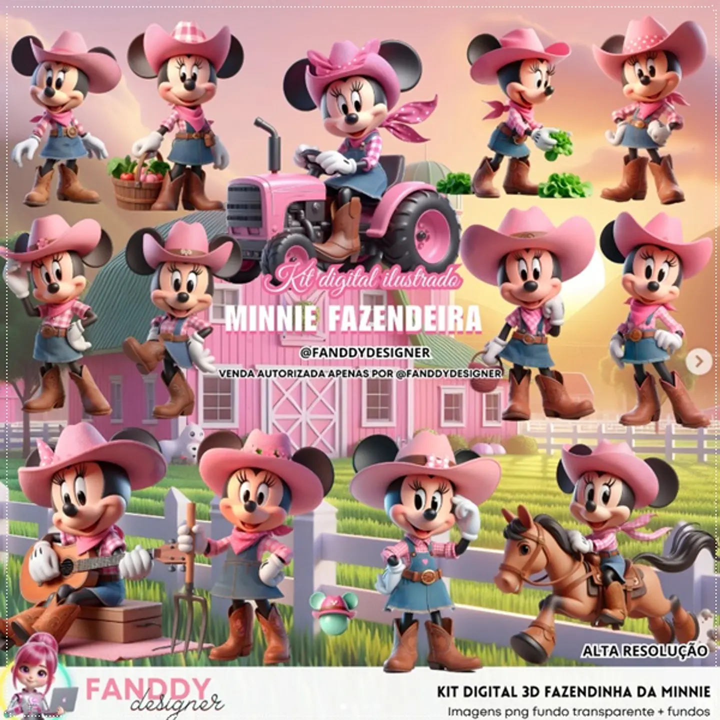 Kit Digital Fazendinha da Minnie 133 1