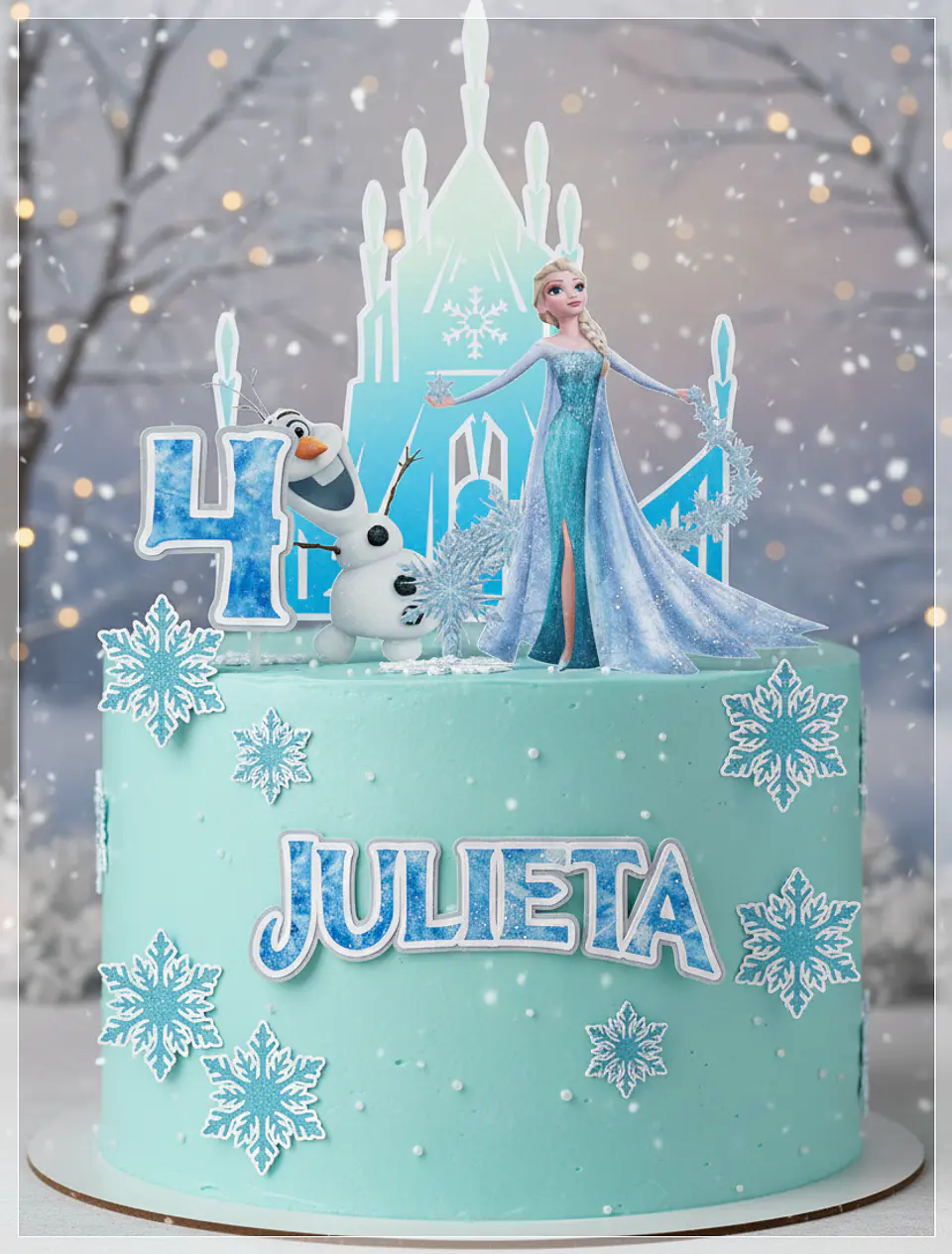 Arquivo de Corte Topo de Bolo Frozen Elsa 23 1