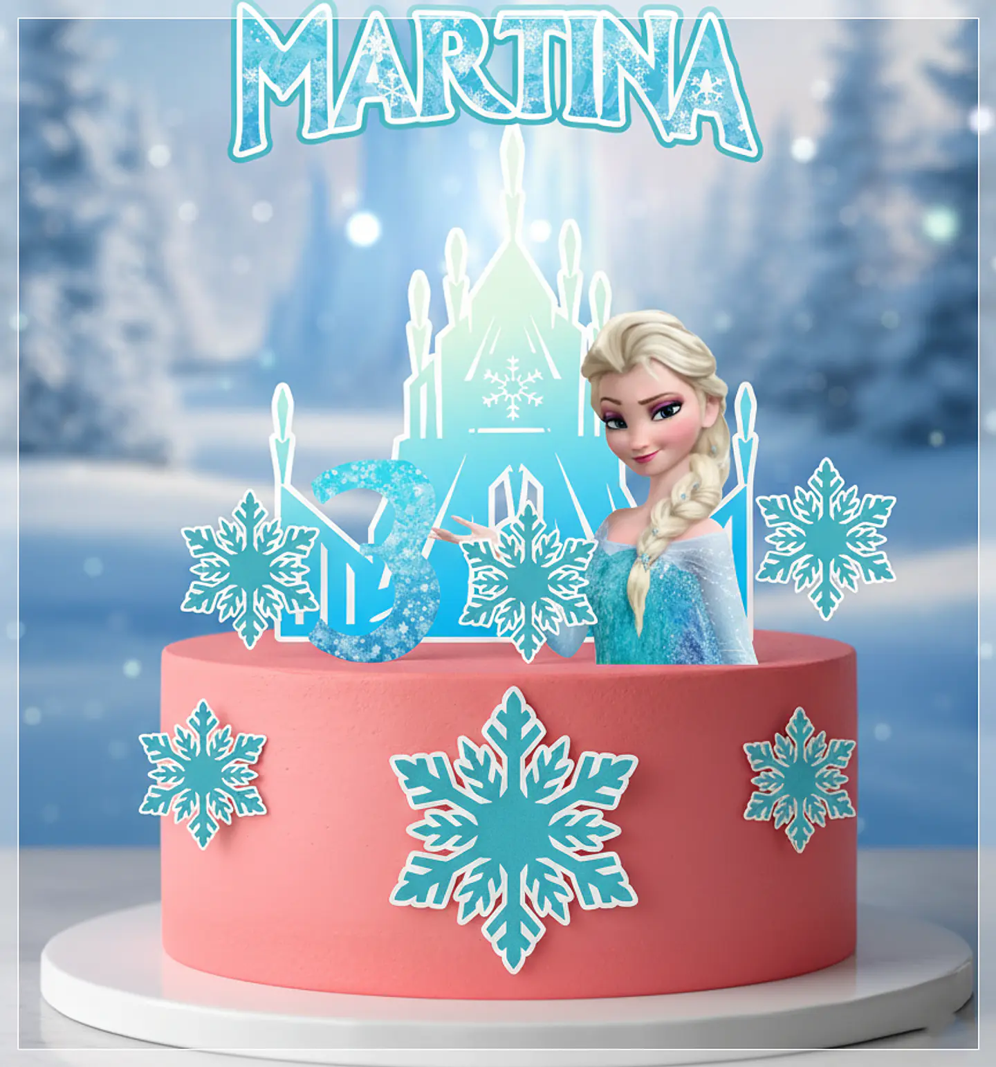 Arquivo de Corte Topo de Bolo Frozen Elsa 22 1