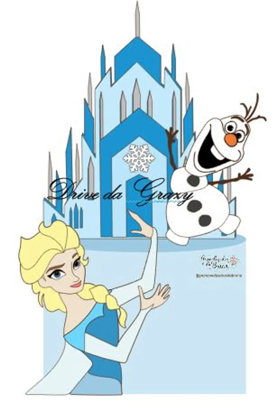Arquivo de Corte Topo de Bolo Frozen Elsa 15 1