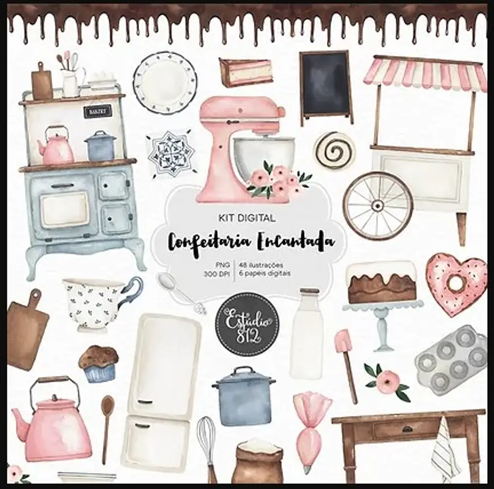 Kit Digital Confeitaria Encantada 19 1