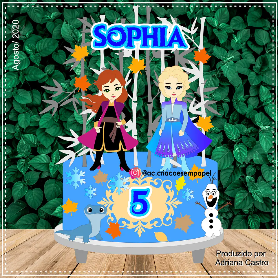 Arquivo de Corte Topo de Bolo Frozen 10 1