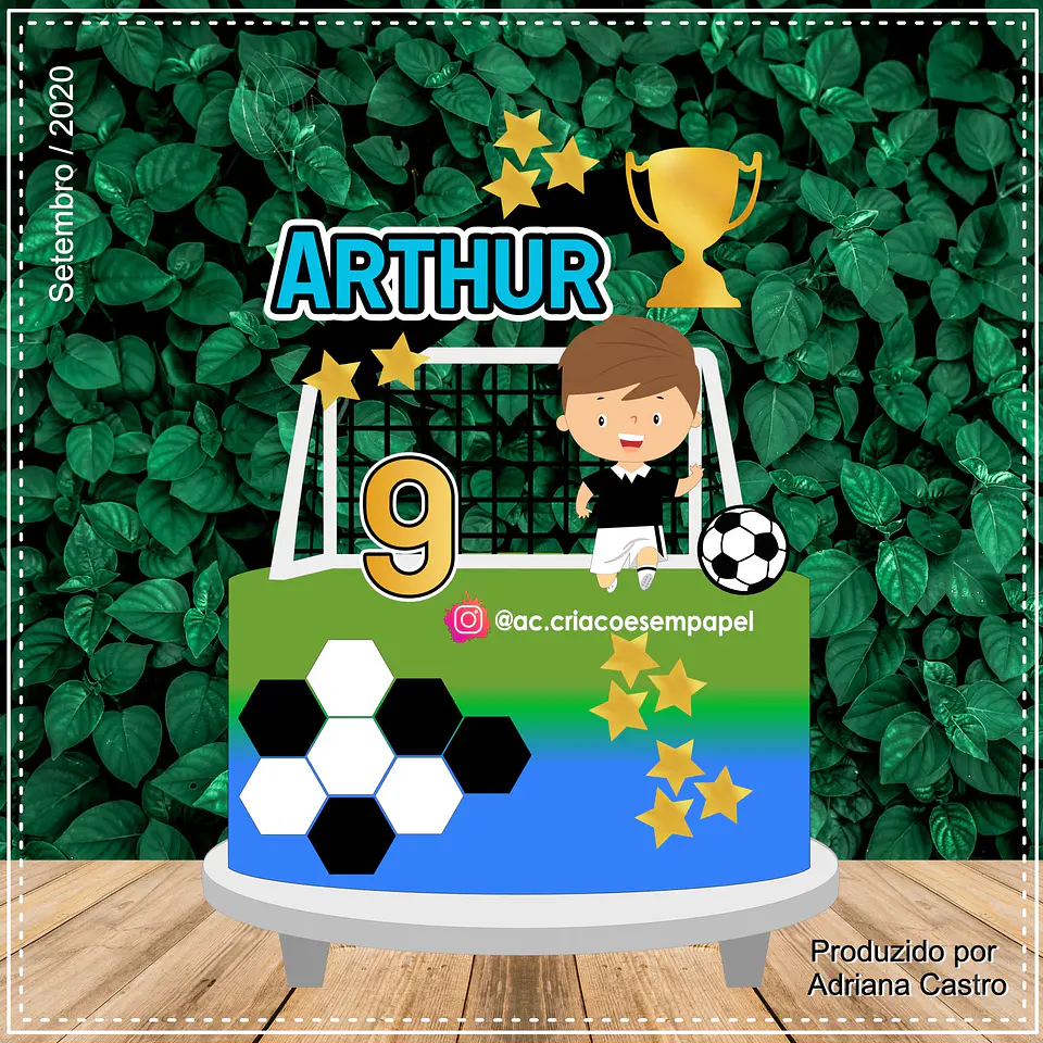 Arquivo de Corte Topo de Bolo Futebol 43 1