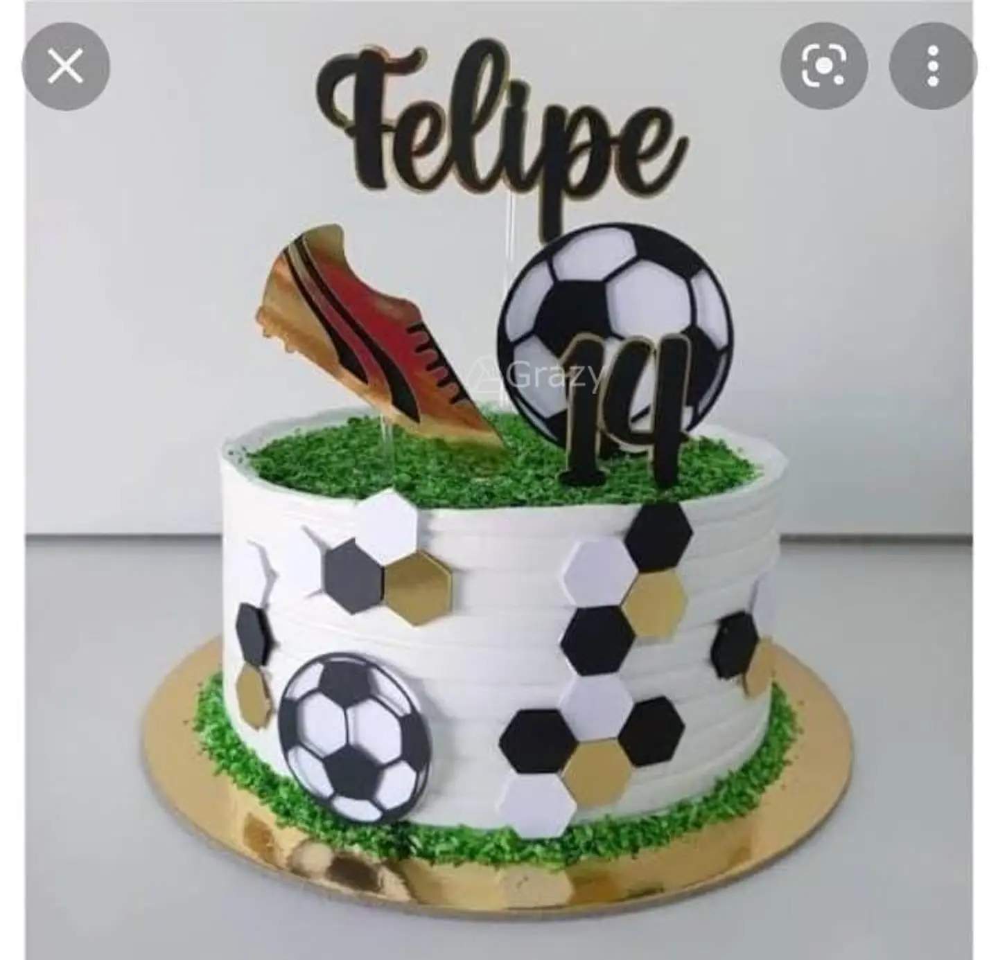 Arquivo de Corte Topo de Bolo Futebol 64 1