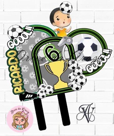 Arquivo de Corte Topo de Bolo Futebol 28