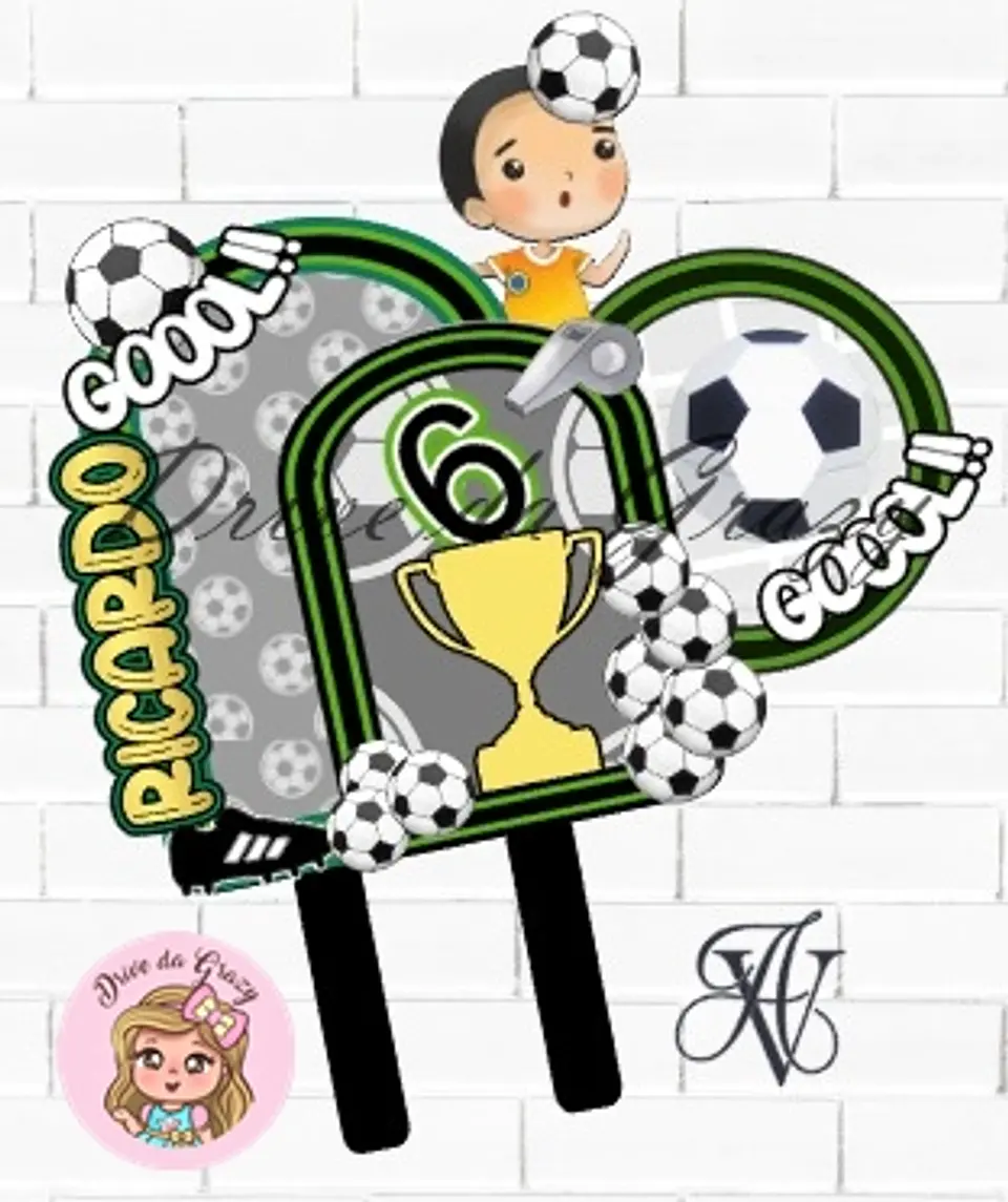 Arquivo de Corte Topo de Bolo Futebol 28 1